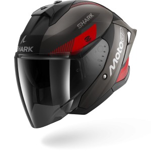 Casque Shark SKWAL JET CUP MOTOGP Mat — Noir Anthracite Rouge