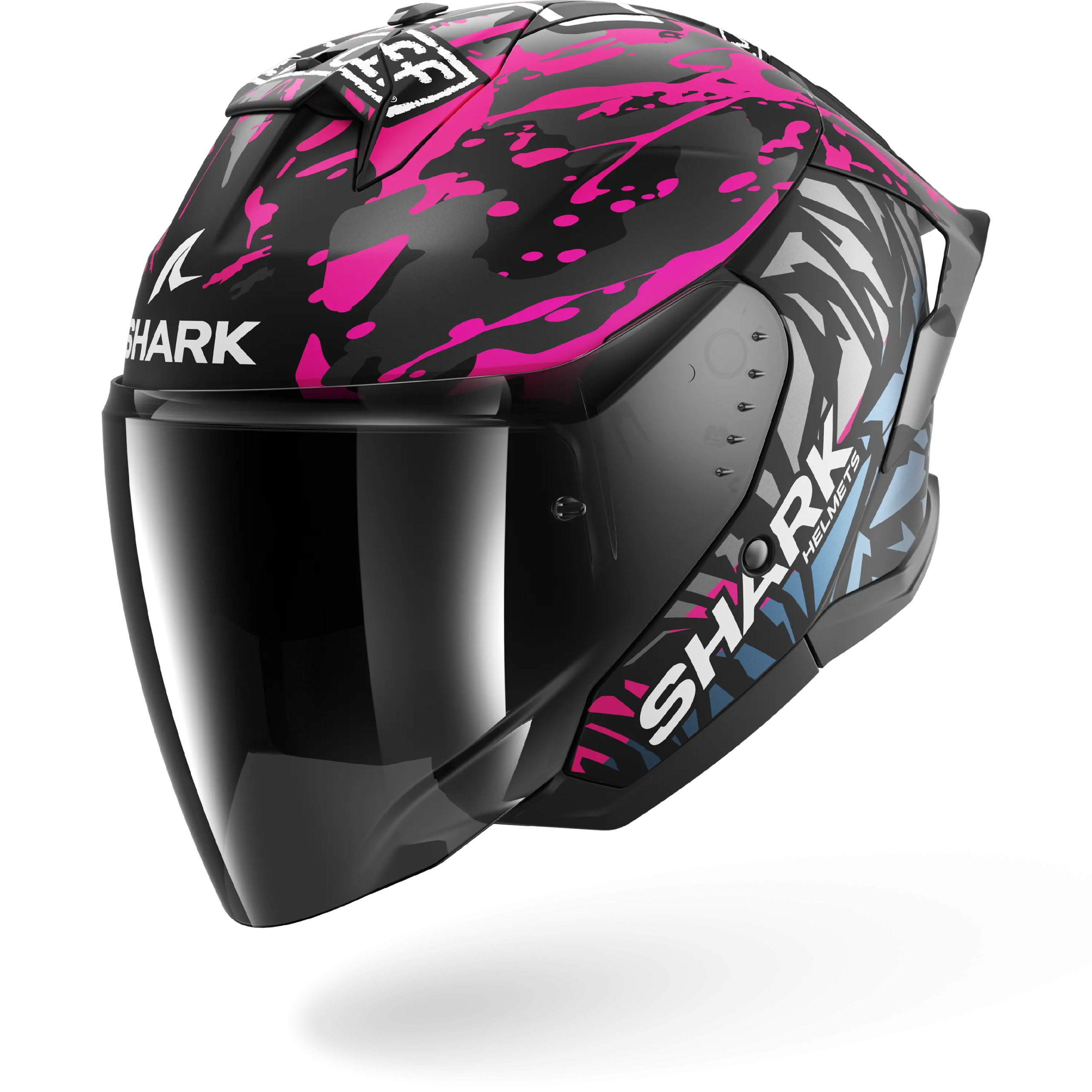 Casque Shark SKWAL JET CUP REPLICA REDDING Mat — Noir Violet Bleu