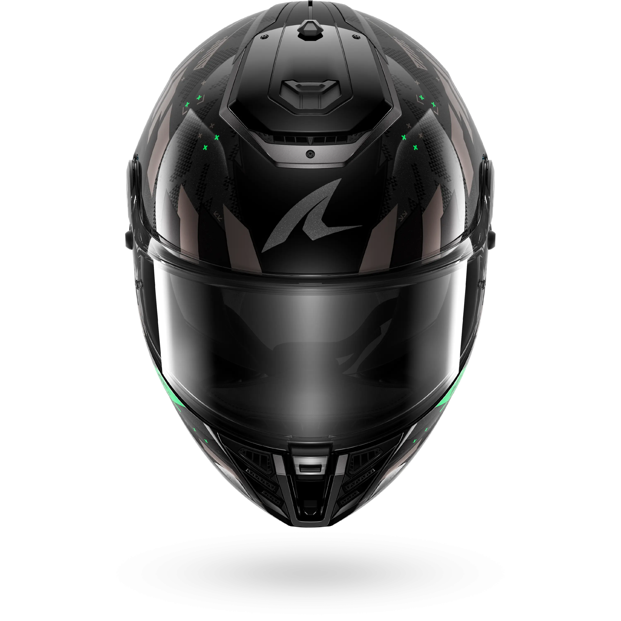 Casque Shark SPARTAN RS SKILFUL — Noir Anthracite Vert – Image 3
