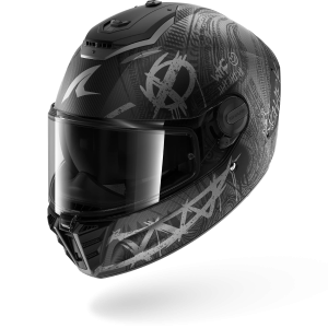 Casque Shark SPARTAN RS CARBON SHIEVER Mat — Carbone Anthracite Argent