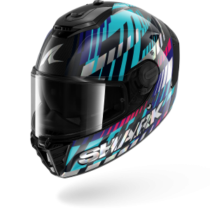 Casque Shark SPARTAN RS CARBON VIBETRACK — Carbone Vert Chrome
