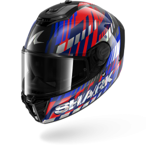 Casque Shark SPARTAN RS CARBON VIBETRACK — Carbone Rouge Chrome