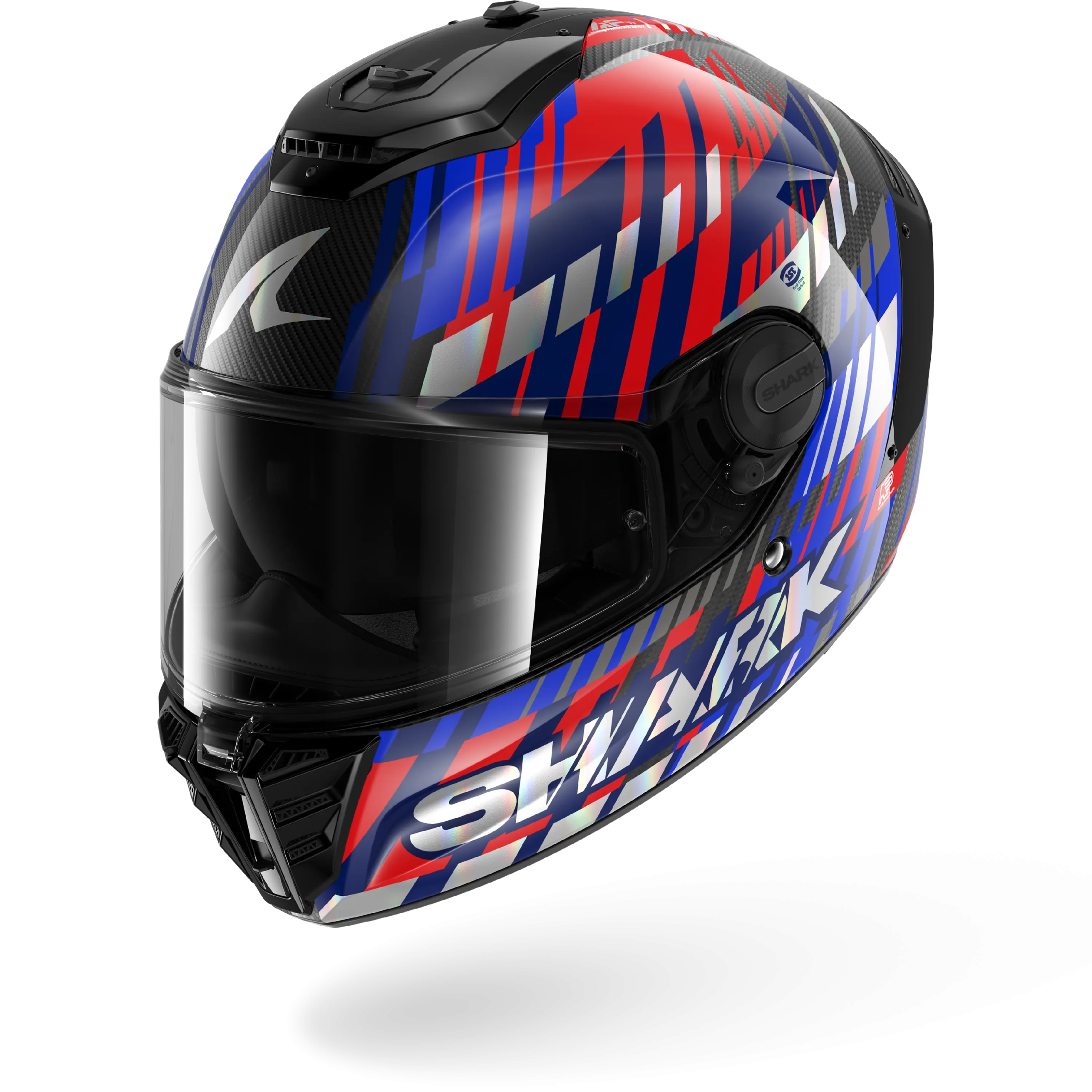 Casque Shark SPARTAN RS CARBON VIBETRACK — Carbone Rouge Chrome