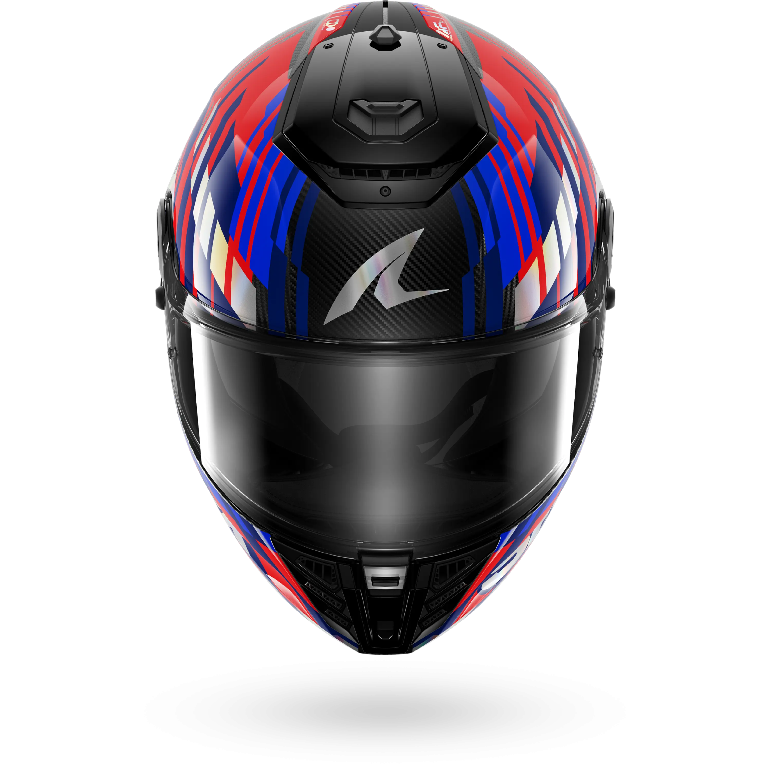 Casque Shark SPARTAN RS CARBON VIBETRACK — Carbone Rouge Chrome – Image 3