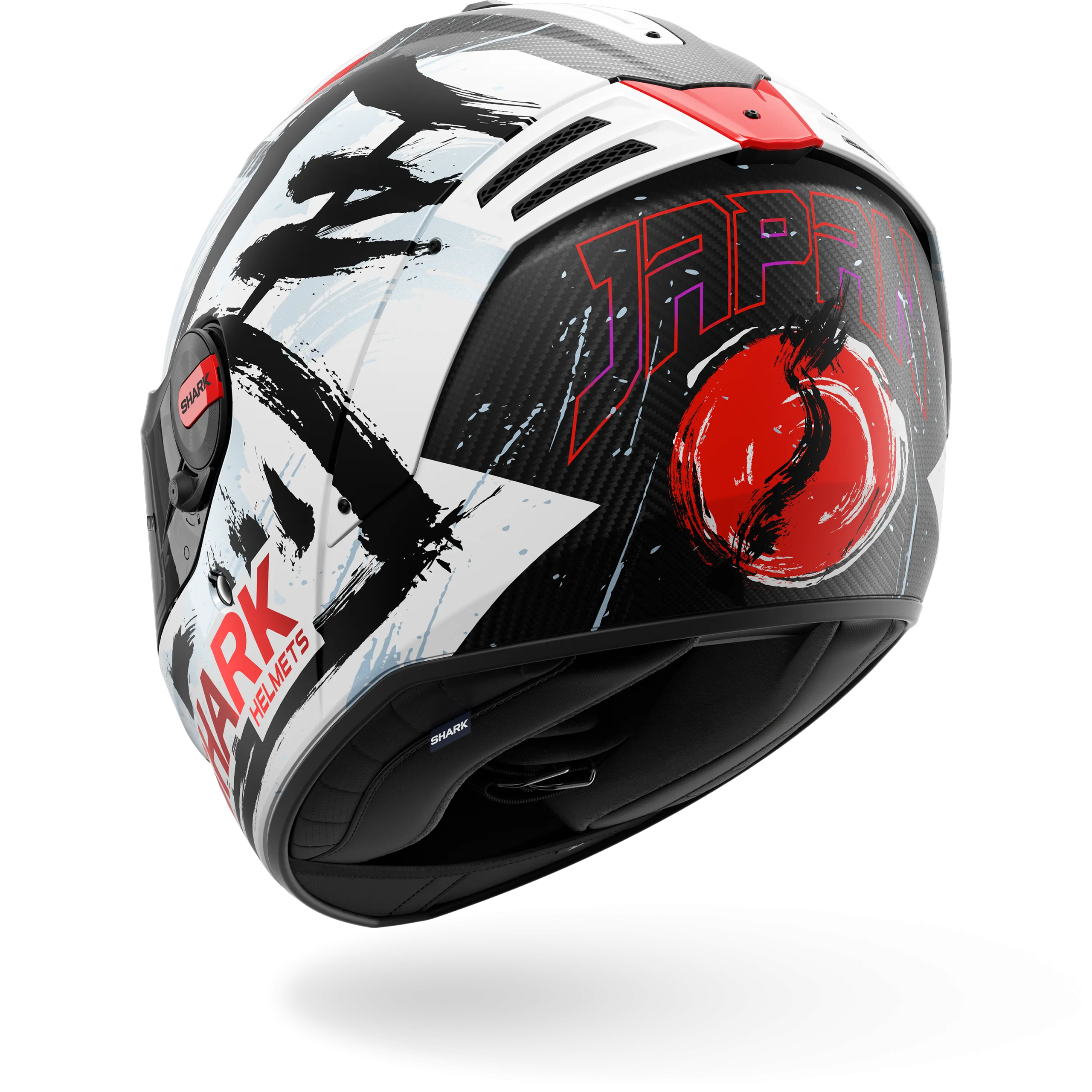 Casque Shark SPARTAN RS CARBON REPLICA ZARCO SUZUKA Mat — Carbone Blanc Noir – Image 2