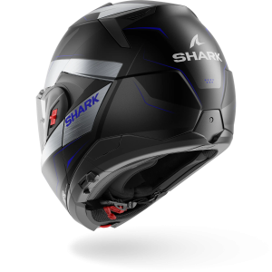 Casque Shark OXO MEKARIUM Mat — Noir Chrome Bleu