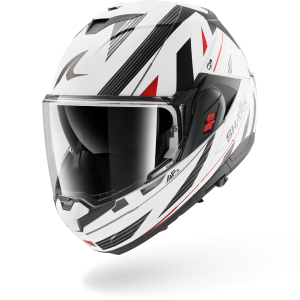 Casque Shark OXO DASHED Mat — Blanc Anthracite Rouge