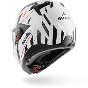 Casque Shark OXO DASHED Mat — Blanc Anthracite Rouge