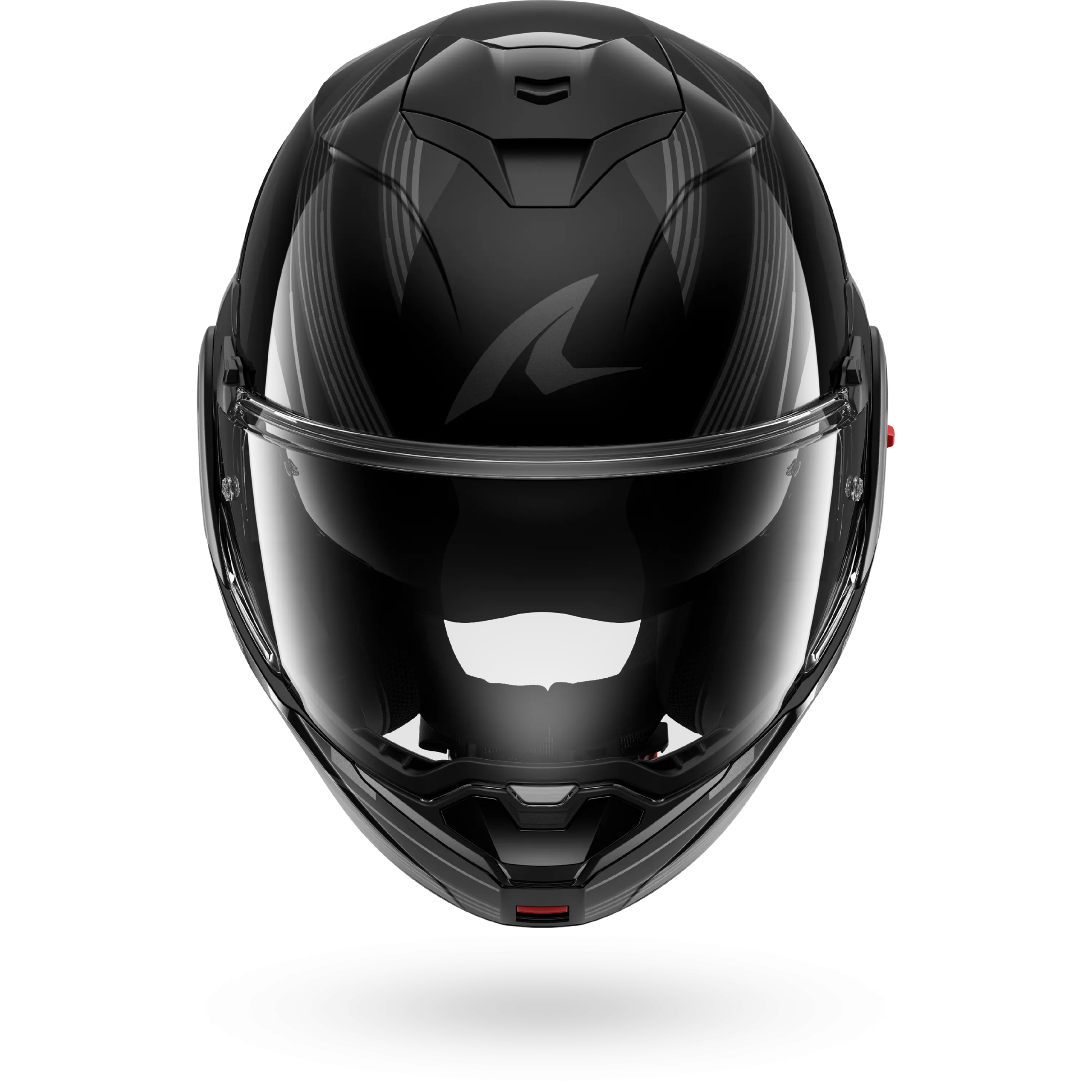 Casque Shark OXO DASHED — Noir Anthracite Argent – Image 3