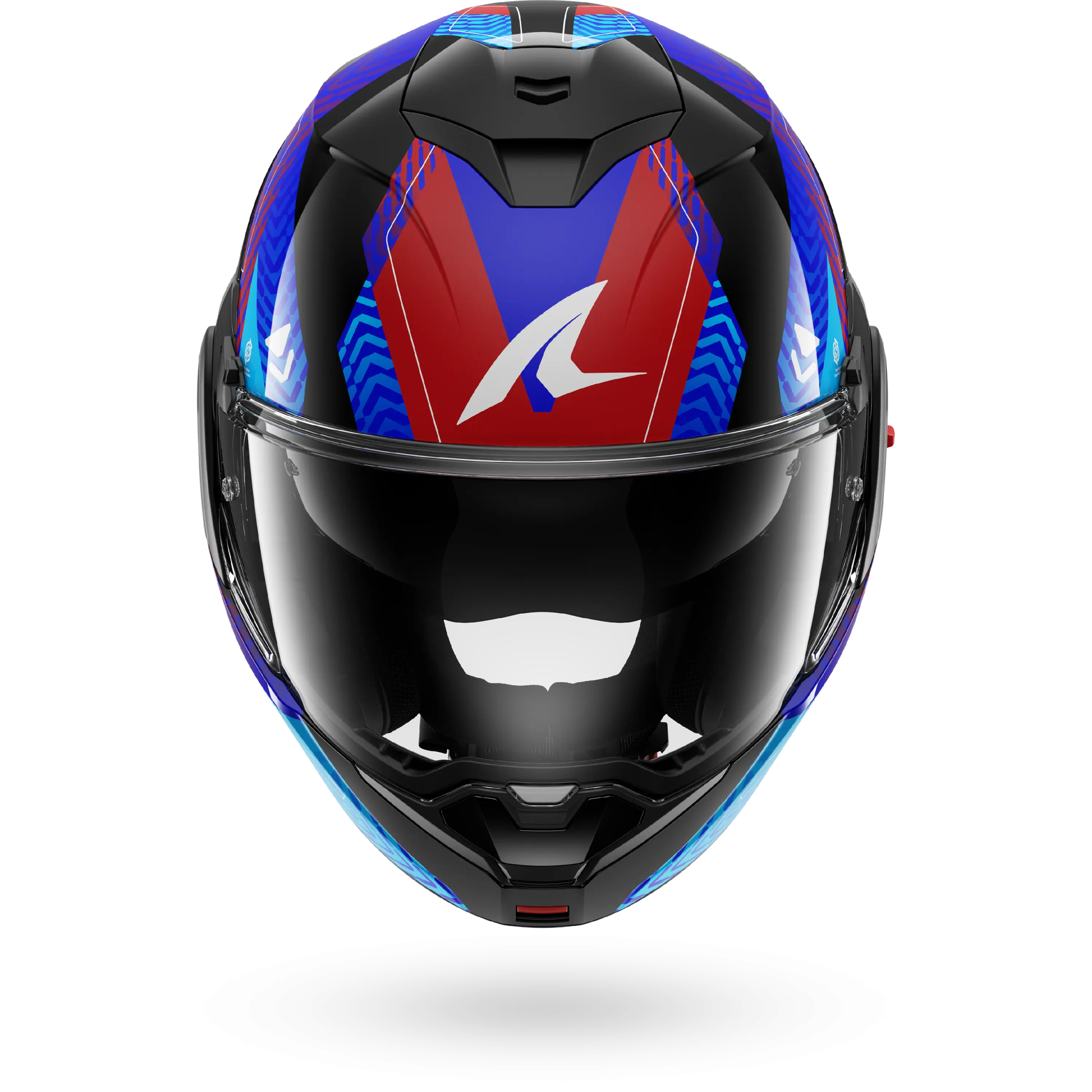Casque Shark OXO READY — Noir Bleu Rouge – Image 3