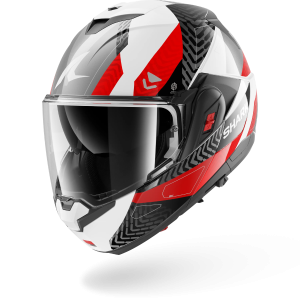 Casque Shark OXO READY — Blanc Anthracite Rouge