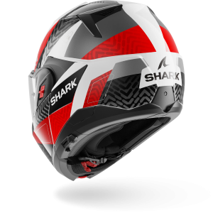 Casque Shark OXO READY — Blanc Anthracite Rouge
