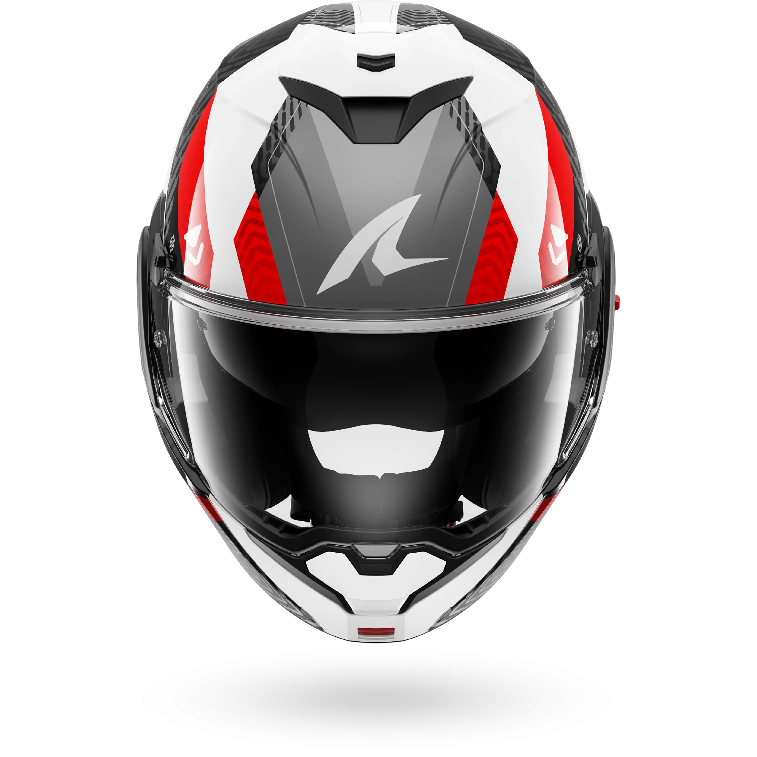 Casque Shark OXO READY — Blanc Anthracite Rouge – Image 3