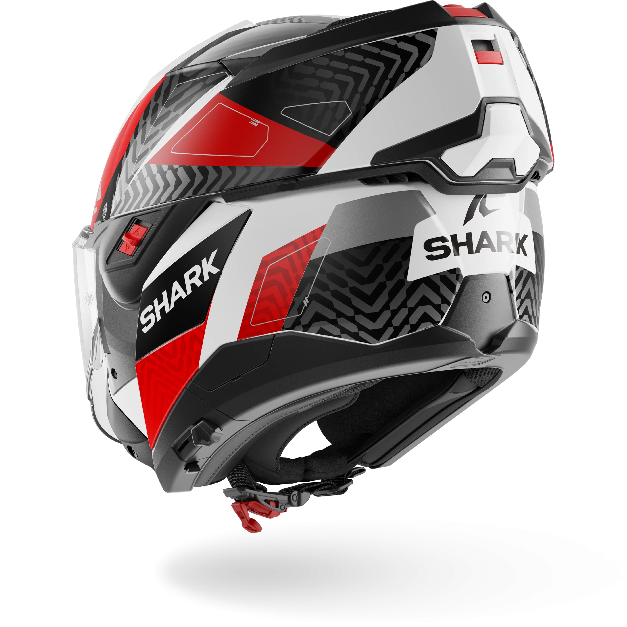 Casque Shark OXO READY — Blanc Anthracite Rouge – Image 5