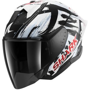 Casque Shark SKWAL JET CUP REPLICA ZARCO SUZUKA Mat — Noir Blanc Noir