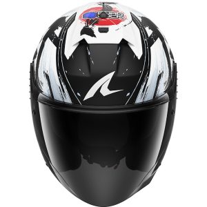 Casque Shark SKWAL JET CUP REPLICA ZARCO SUZUKA Mat — Noir Blanc Noir