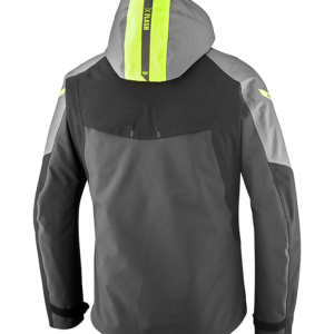 Blouson IXON BURNING — GRIS/NOIR/JAUNE VIF