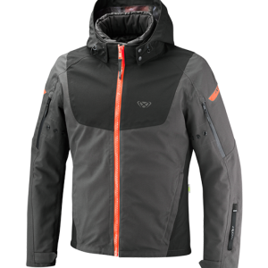 Blouson IXON BURNING — ANTHRACITE/NOIR/ROUGE VIF