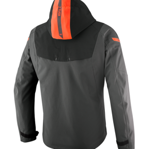 Blouson IXON BURNING — ANTHRACITE/NOIR/ROUGE VIF