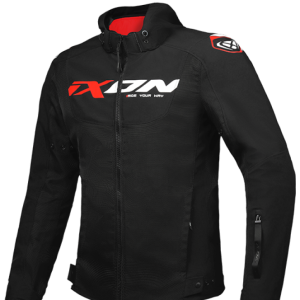 Blouson IXON FIERCE — NOIR/BLANC/ROUGE