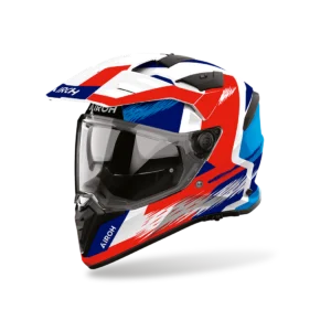 Casque Airoh BADX-X AIRSPEED BLUE/RED GLOSS