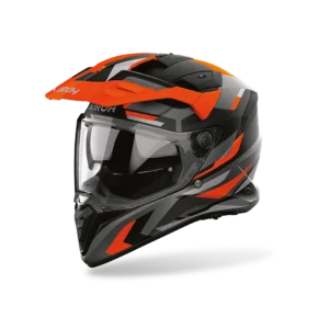 Casque Airoh BADX-X GLITCH ORANGE MATT