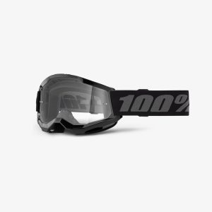 Masque 100% STRATA 2 Enfant Noir – Écran Clair