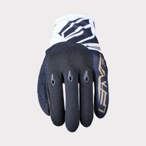 Gants Five E3 EVO — Blanc / Noir / Or