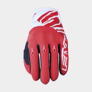 Gants Five E3 EVO — Blanc / Rouge