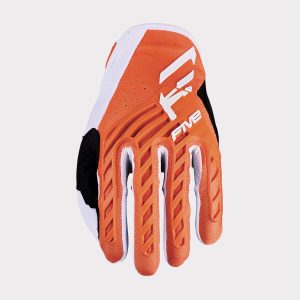 Gants Five MXF3 EVO — Orange / Blanc