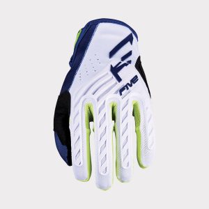 Gants Five MXF3 EVO — NAVY / Blanc / Jaune fluo