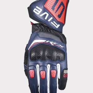 Gants Five RFX SPORT EVO — STORM Bleu / Rouge fluo / Blanc