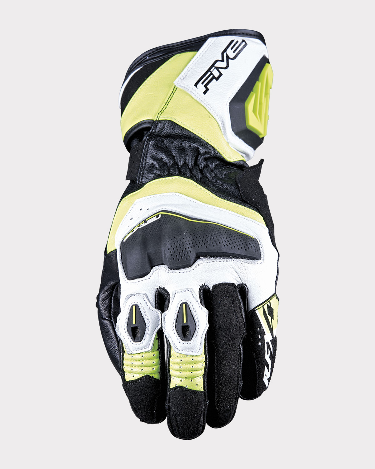 Gants Five RFX4 EVO — Blanc / Jaune fluo