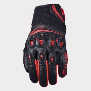 Gants Five SF2 EVO — Noir / Rouge fluo