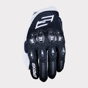 Gants Five STUNT EVO2 AIRFLOW — Noir / Blanc