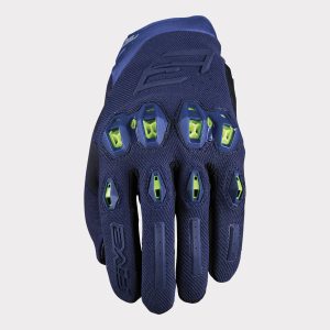 Gants Five STUNT EVO 2 — Bleu nuit / Jaune fluo