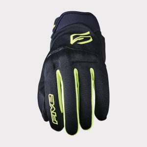 Gants Five GLOBE EVO — Noir / Jaune fluo