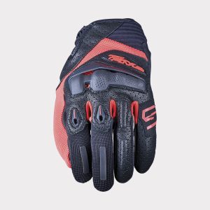 Gants Five RS1 — Noir / Rouge fluo