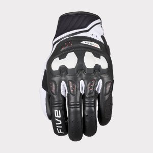 Gants Five RS2 EVO2 — Noir / Blanc / Rouge fluo