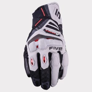 Gants Five TFX1 AIRFLOW SHORT — Gris / Rouge fluo