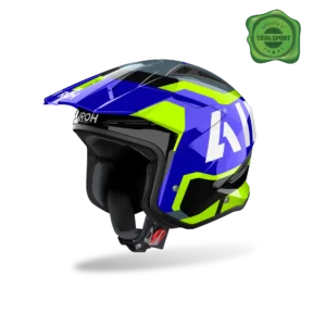Casque Airoh TRR II JUPITER BLUE/YELLOW GLOSS