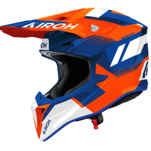 Casque Airoh WRAAAP VISION ORANGE/BLUE GLOSS